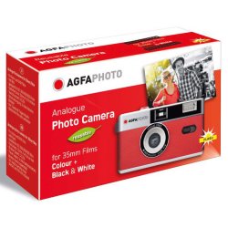 Agfaphoto Reusable Photo Camera 35mm Red