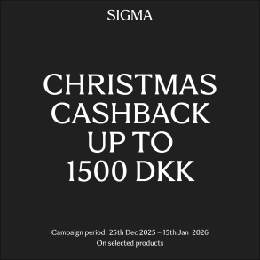 Sigma Boxing Days Cashback 25/12-25 - 15/1-26