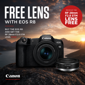 Canon EOS R8 + Gratis RF 28mm - 17/8-26 - 13/9-26