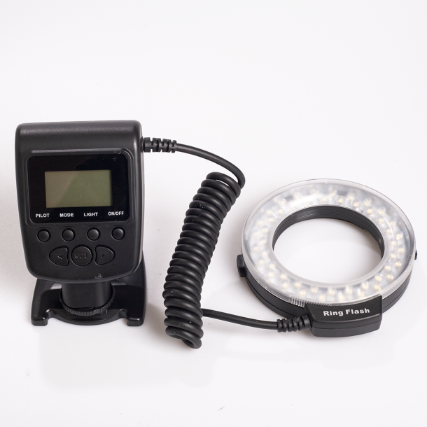 RF550 Macro LED Ringflash med adapterringe + farvefiltre