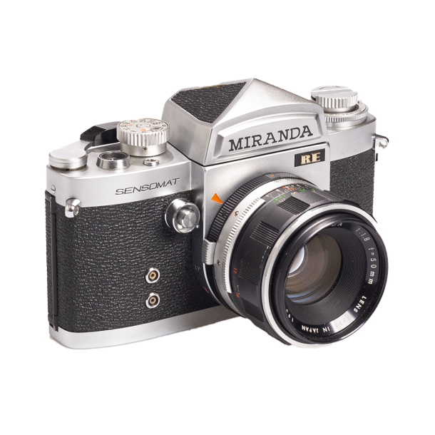 Appareil photo argentique MIRANDA Sensomat RE 1.8 f= 50 mm à lire