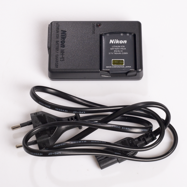 Nikon MH-63 oplader + EN-EL10 batteri