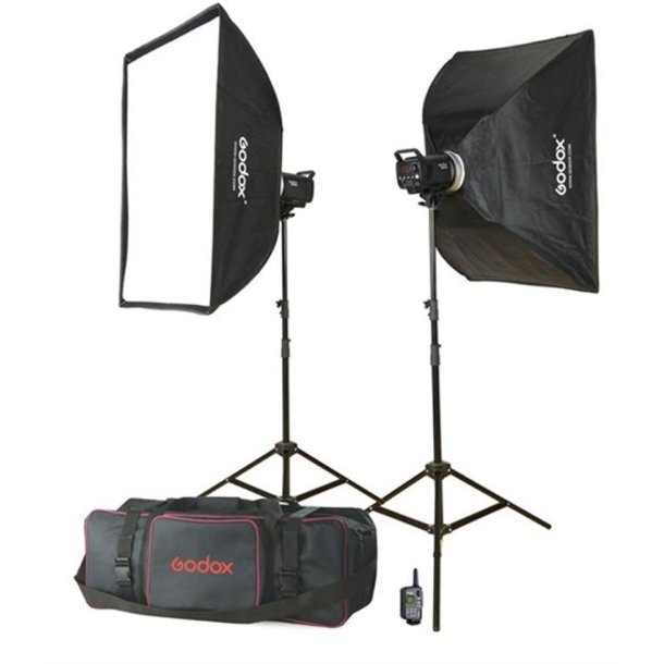 Godox MS200-F - Studioblitz Kit (2xMS200 &amp; tilbehr)