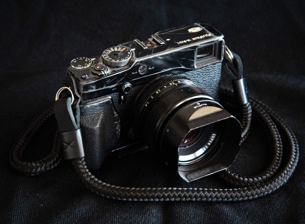 Hyperion X Black Strap - Black Leather - Black X -Camera Strap 120 cm ...