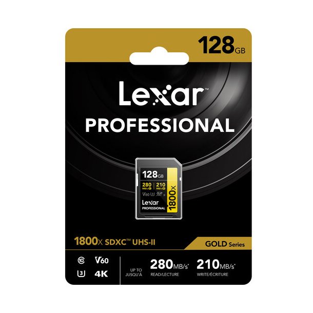 Lexar Pro 1800x SDXC U3 V60 UHS-II R280/W210 128GB