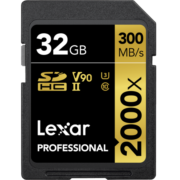 Lexar SDHC Professional UHS-II U3 300MB/s 32GB (2000x)