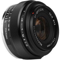 TTArtisan 50mm f/2 Sort t/Fujifilm X