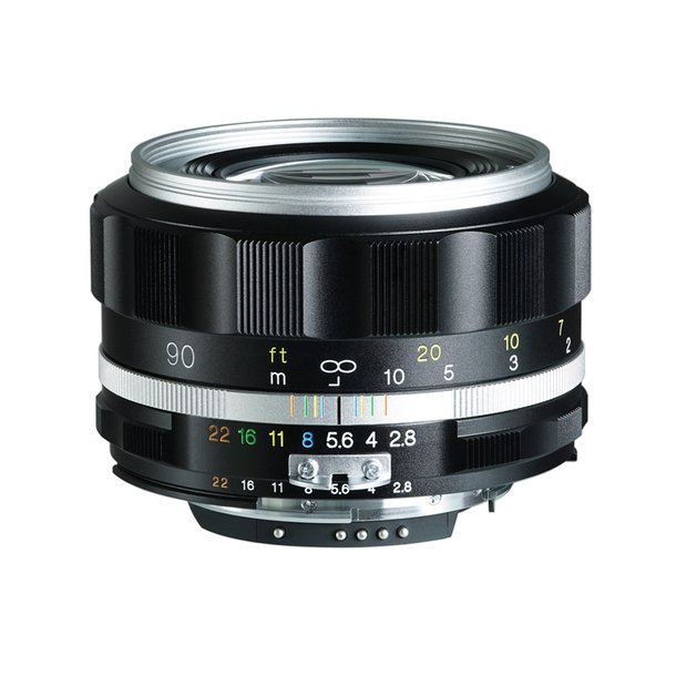 Voigtlnder APO-Skopar 2,8/90 mm SLII-S, sort/slv, til Nikon AI-S, Objektiv