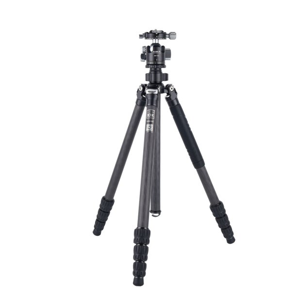 AOKA KG254C Carbon Stativ+BH33R Kuglehoved Sort