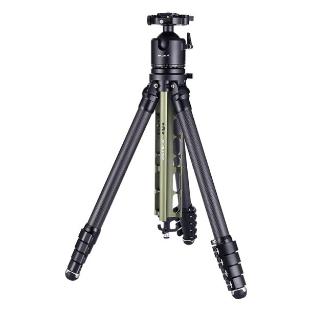 AOKA TS-255C Carbonstativ Gr�n + DH-45 Kuglehoved