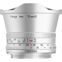TTARTISAN 7,5mm f/2,0 Fisheye S�lv - MFT