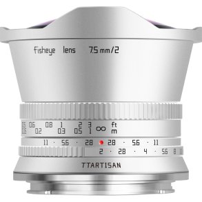 TTARTISAN 7,5mm f/2,0 Fisheye S�lv - Nikon Z