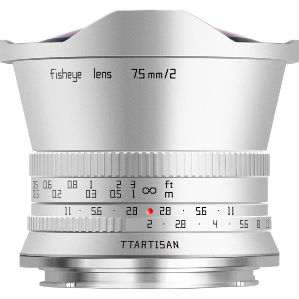 TTARTISAN 7,5mm f/2,0 Fisheye S�lv - Nikon Z