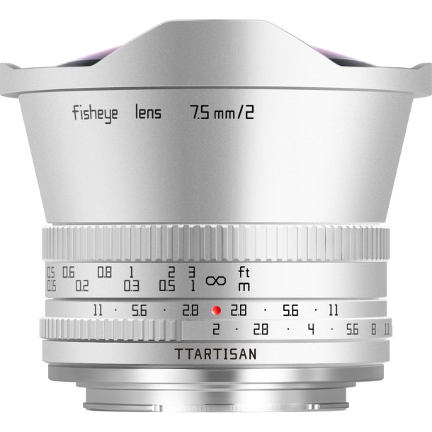 TTARTISAN 7,5mm f/2,0 Fisheye S�lv - Sony E
