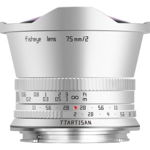 TTARTISAN 7,5mm f/2,0 Fisheye S�lv - Canon RF
