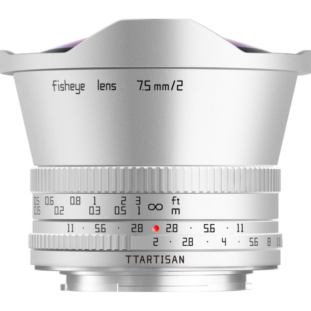 TTARTISAN 7,5mm f/2,0 Fisheye S�lv - Fuji X