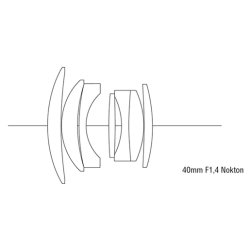 Voigtlnder Nokton 1,4/40 mm S.C. VM sort, Objektiv