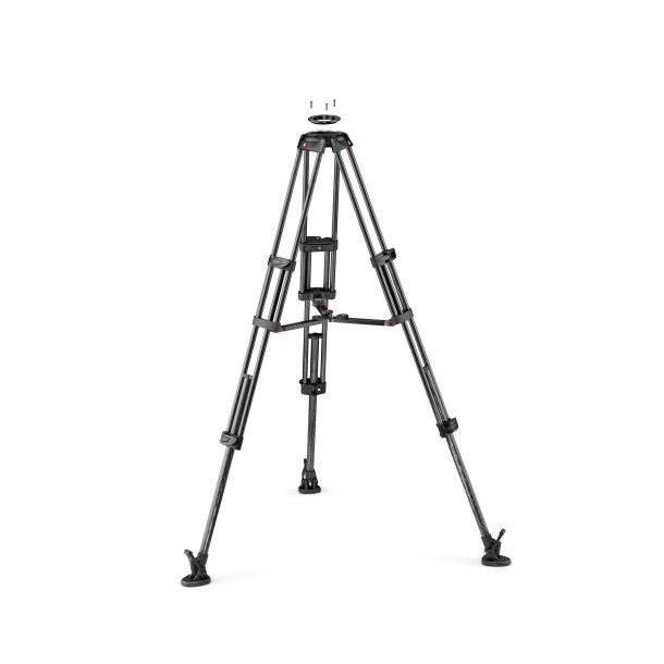 MANFROTTO Stativ Video Kulfiber TWIN MC Midterspreder