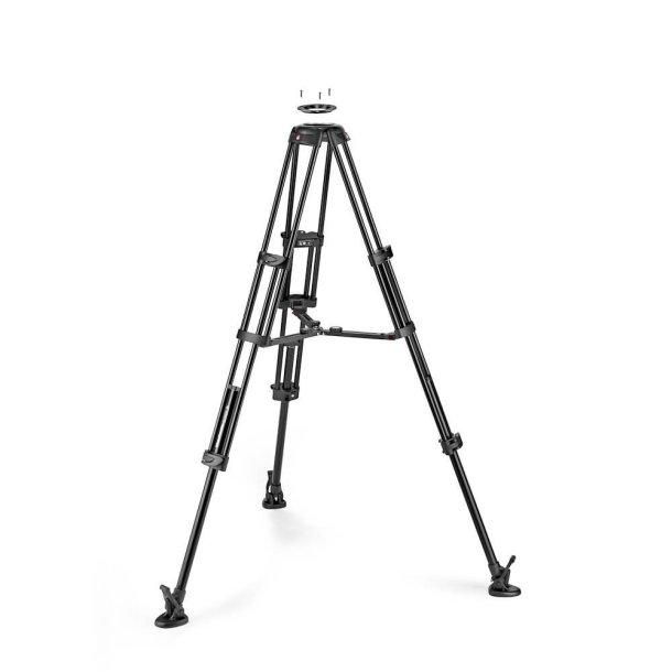 MANFROTTO Stativ Video Alu Twin MS Midterspreder 100/75mm Skl