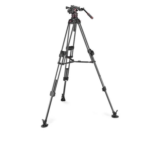 MANFROTTO Stativkit Video Nitrotech 612 + 645 Fast Twin MS Kulfiber