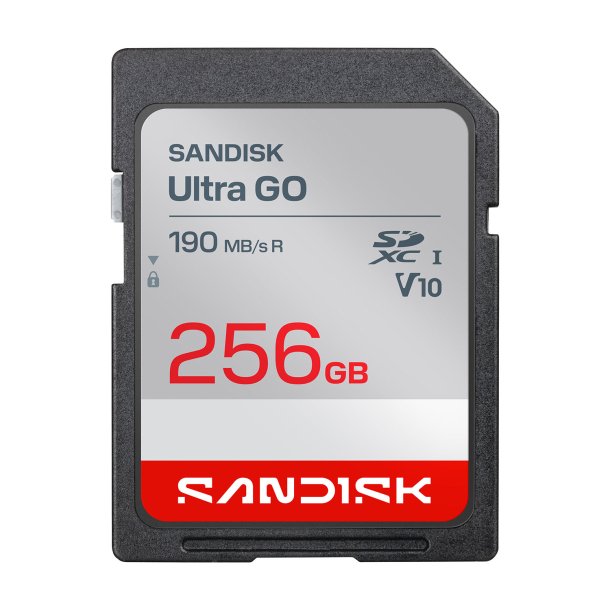 SANDISK SD Ultra GO 256GB 190MB/s C10 U1 UHS
