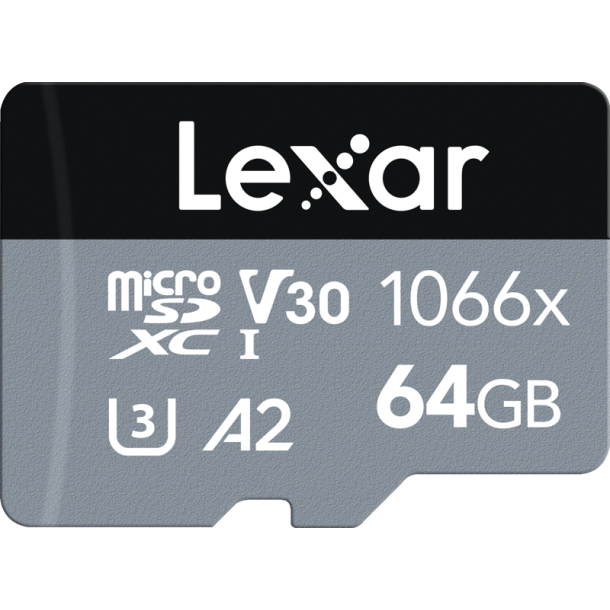Lexar Pro 1066x microSDHC/microSDXC UHS-I SILVER R160/W70 64GB