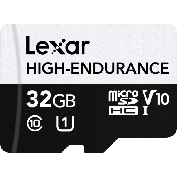 Lexar microSD High-Endurance microSDHC UHS-I/U1/10 R100/W30 (V10) 32GB