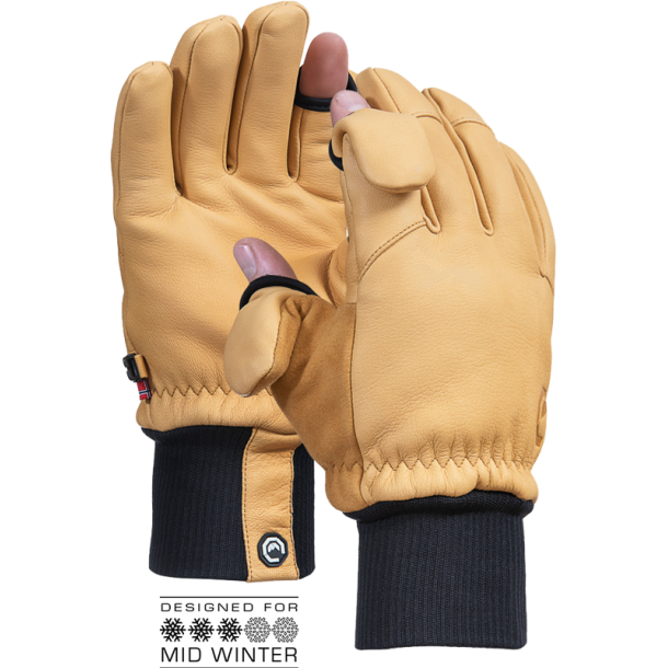 Vallerret Hatchet Leather Photography Glove Natural S
