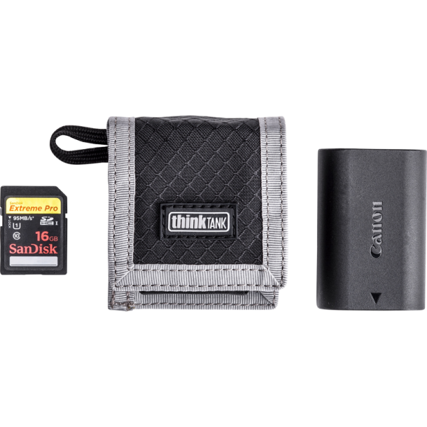 Think Tank CF/SD + Battery Wallet, Black/Grey