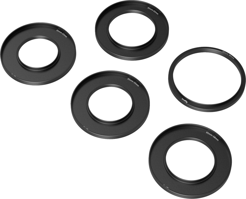 SmallRig 3383 Adapter Rings Kit (52, 55, 58, 62, 86mm) For Mini Matte
