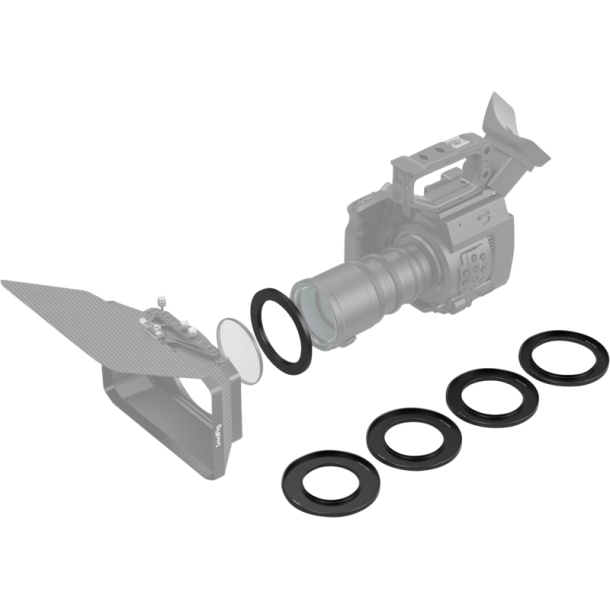 SmallRig 3410 Screw-In Reduction Ring Set (67, 72, 77, 82, 86mm - 114mm) For Matte Box 2660