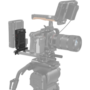 SmallRig 3498 Battery Adapter Plate V-Mount (Basic Version) with Dual Rod Clamp