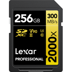Lexar SDXC Professional UHS-II U3 300MB/s 256GB (2000x)