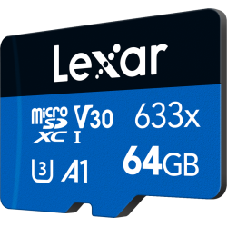 Lexar 633X microSDHC/SDXC no adapter (V30) R95/W45 64GB