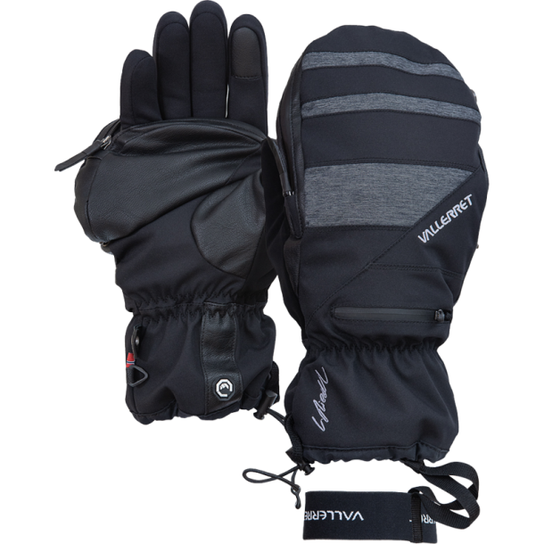 Vallerret Skadi Zipper Mitt LRS: Black L