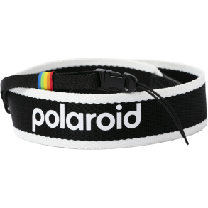 Polaroid Camera Strap Flat Black & White