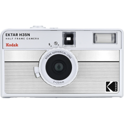 Kodak EKTAR H35N Camera Striped Silver