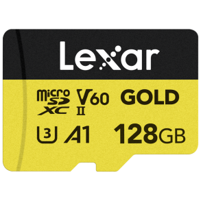 Lexar microSD GOLD UHS-II, R280/W100 C10/A1/U3 (V60) 128GB