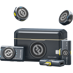 Hollyland Lark M2 Combo - Wireless Lavalier Microphone (Duo,ShineCharcoal)