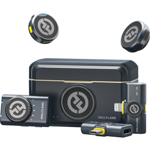 Hollyland Lark M2 Combo - Wireless Lavalier Microphone (Duo,ShineCharcoal)