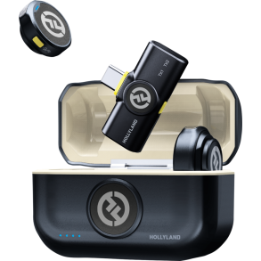 Hollyland Lark M2 USB-C - Wireless Lavalier Microphone with USB-CPlug (Duo,Shine Charcoal)