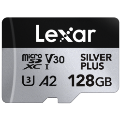 Lexar microSDXC Professional SILVER Plus UHS-I/U3/A2/4K R205/W150 (V30) 128GB