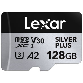 Lexar microSDXC Professional SILVER Plus UHS-I/U3/A2/4K R205/W150 (V30) 128GB