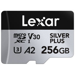Lexar microSDXC Professional SILVER Plus UHS-I/U3/A2/4K R205/W150 (V30) 256GB