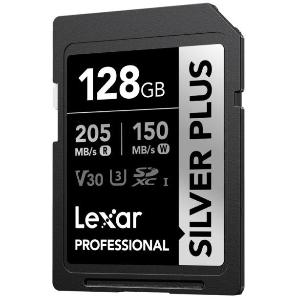 Lexar SDXC Professional SILVER Plus UHS-I/U3/A2/4K R205/W150 (V30) 128GB