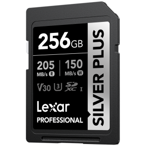 Lexar SDXC Professional SILVER Plus UHS-I/U3/A2/4K R205/W150 (V30) 256GB