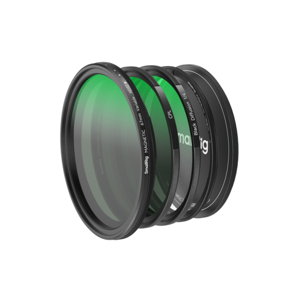 SmallRig 4726 5-in-1 Attachable Filter Kit VND 2-32 &amp; CPL &amp; 1/4 Effect Black Mist (67mm)