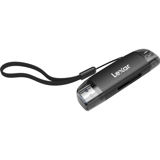 Lexar Cardreader Dual Slot USB-A/C (LRW310X) Supports microSD and SD cards (USB 3.1)
