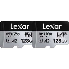 Lexar microSDXC Professional SILVER Plus UHS-I/U3/A2/4K R205/W150 (V30) 128GB - 2pack