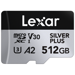 Lexar microSDXC Silver Plus 1066x UHS-I/U3/A2/4K R205/W150 (V30) 512GB